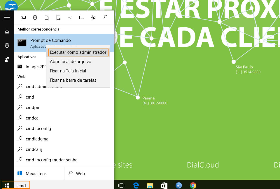 Como abrir o Prompt de Comando no Windows 10?