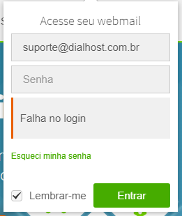 Não consigo entrar (login)